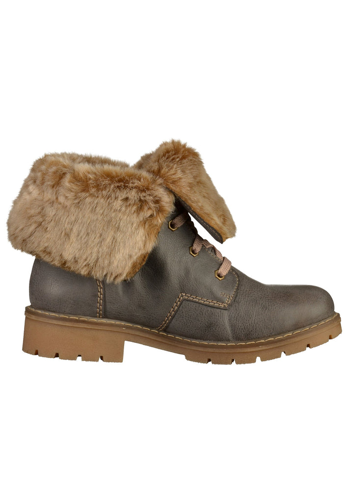 Rieker Stiefelette Lederimitat Grau