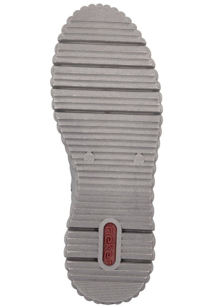 Rieker Stiefelette Lederimitat Grau Warmfutter