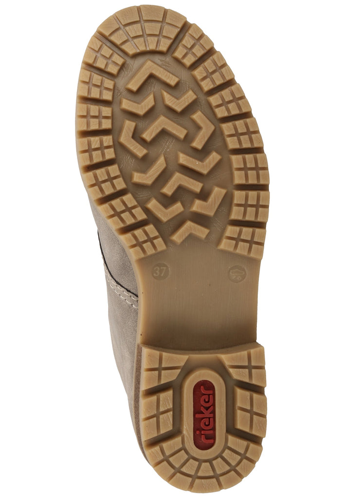 Rieker Stiefelette Lederimitat Grau Warmfutter