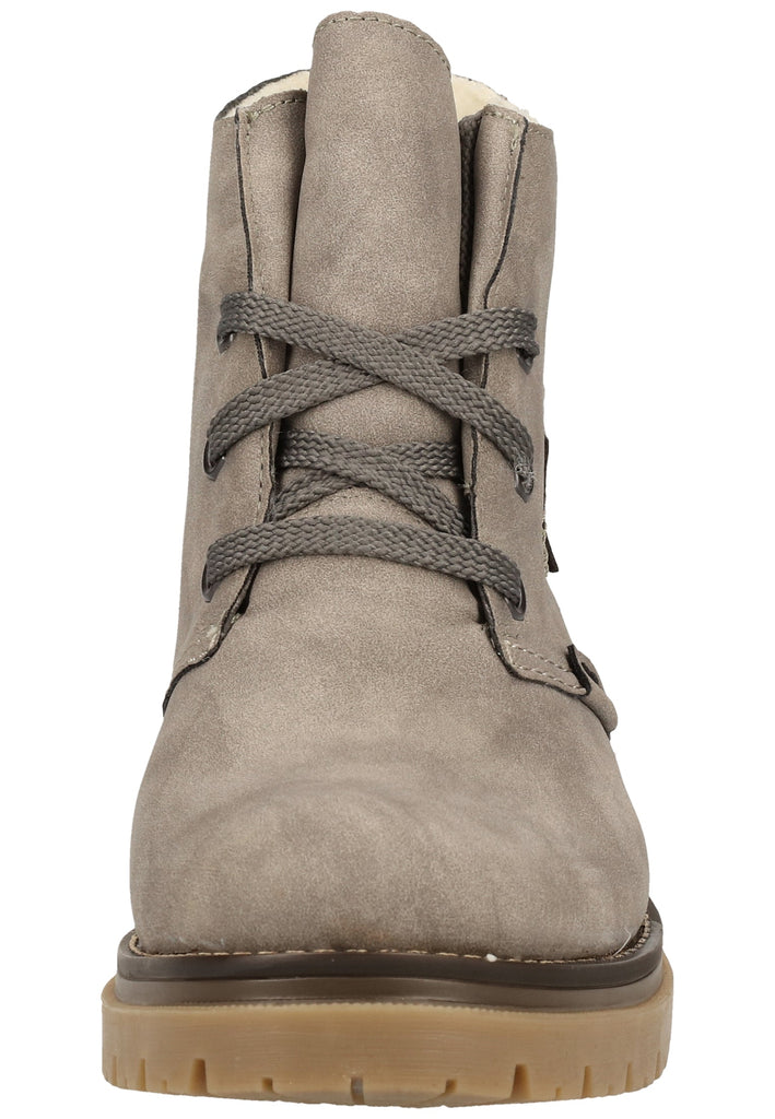 Rieker Stiefelette Lederimitat Grau Warmfutter