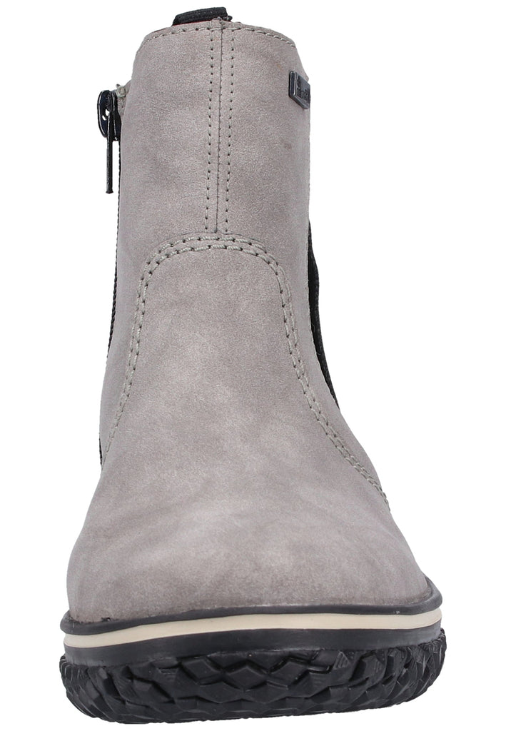 Rieker Stiefelette Lederimitat Grau Warmfutter