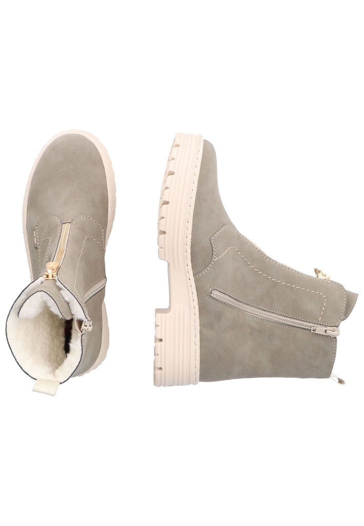 Rieker Stiefelette Lederimitat Grün