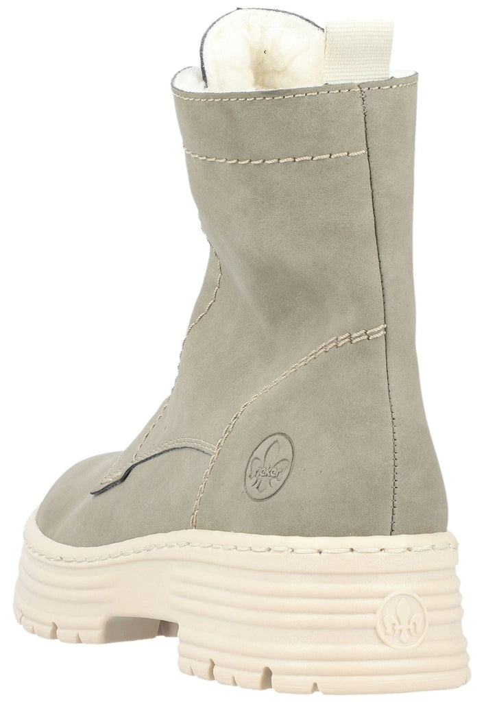 Rieker Stiefelette Lederimitat Grün