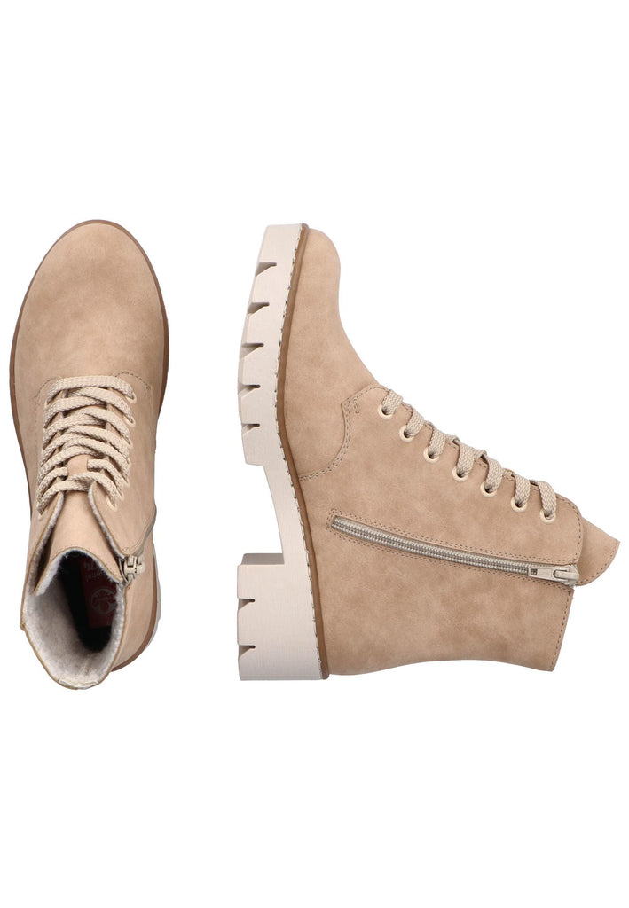 Rieker Stiefelette Lederimitat Hellbraun