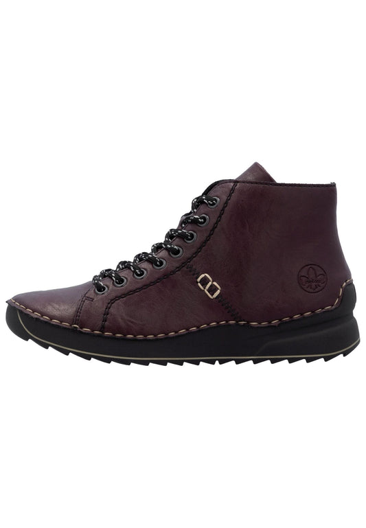 Rieker Stiefelette Lederimitat Lila
