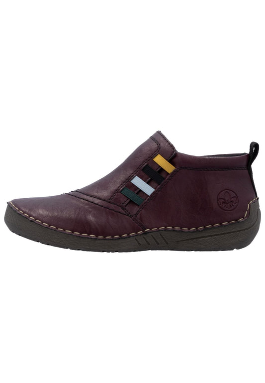 Rieker Stiefelette Lederimitat Lila