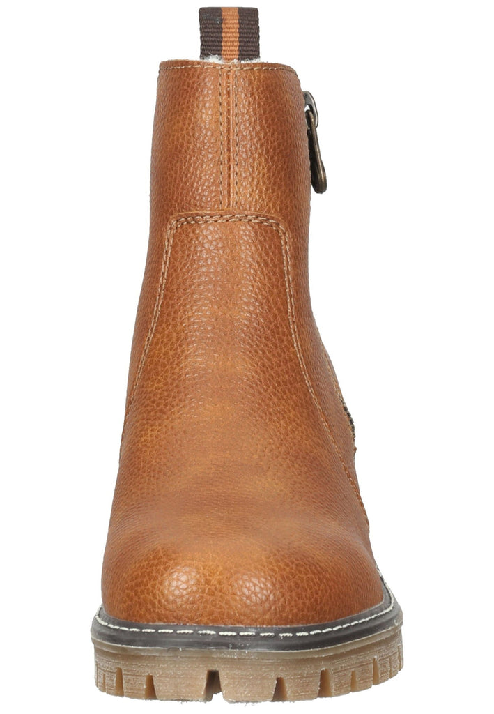 Rieker Stiefelette Lederimitat Mittelbraun