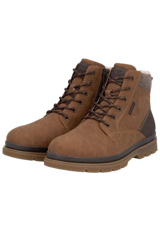 Rieker Stiefelette Lederimitat Moro Warmfutter
