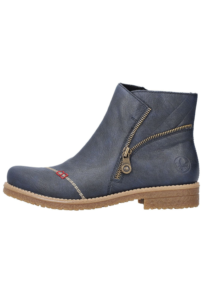 Rieker Stiefelette Lederimitat Ozean