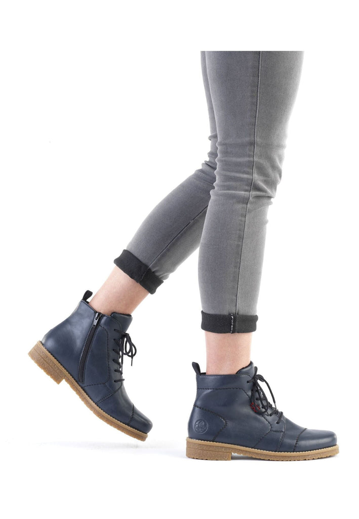 Rieker Stiefelette Lederimitat Ozean Warmfutter