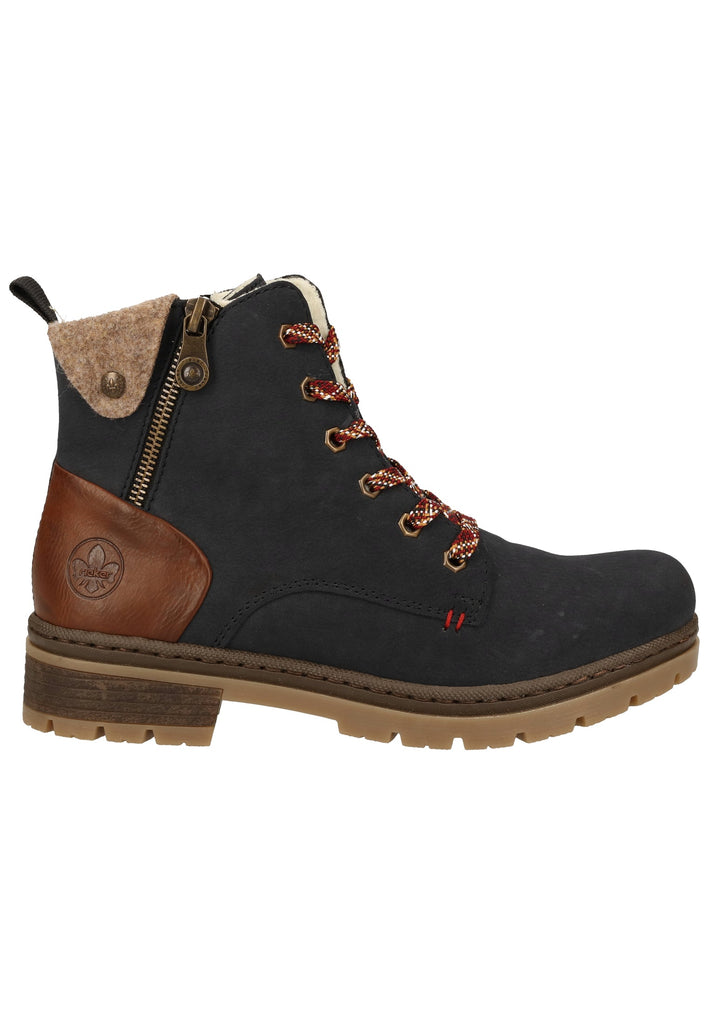 Rieker Stiefelette Lederimitat Pazifik Warmfutter