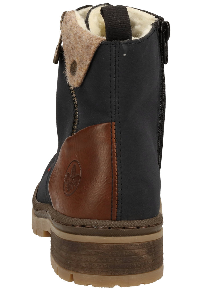 Rieker Stiefelette Lederimitat Pazifik Warmfutter