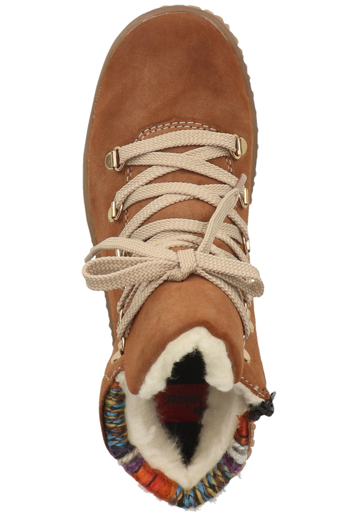 Rieker Stiefelette Lederimitat Reh Warmfutter