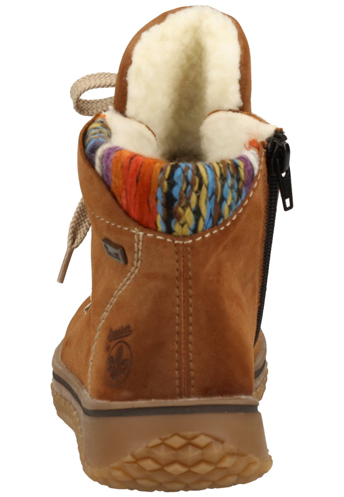 Rieker Stiefelette Lederimitat Reh Warmfutter