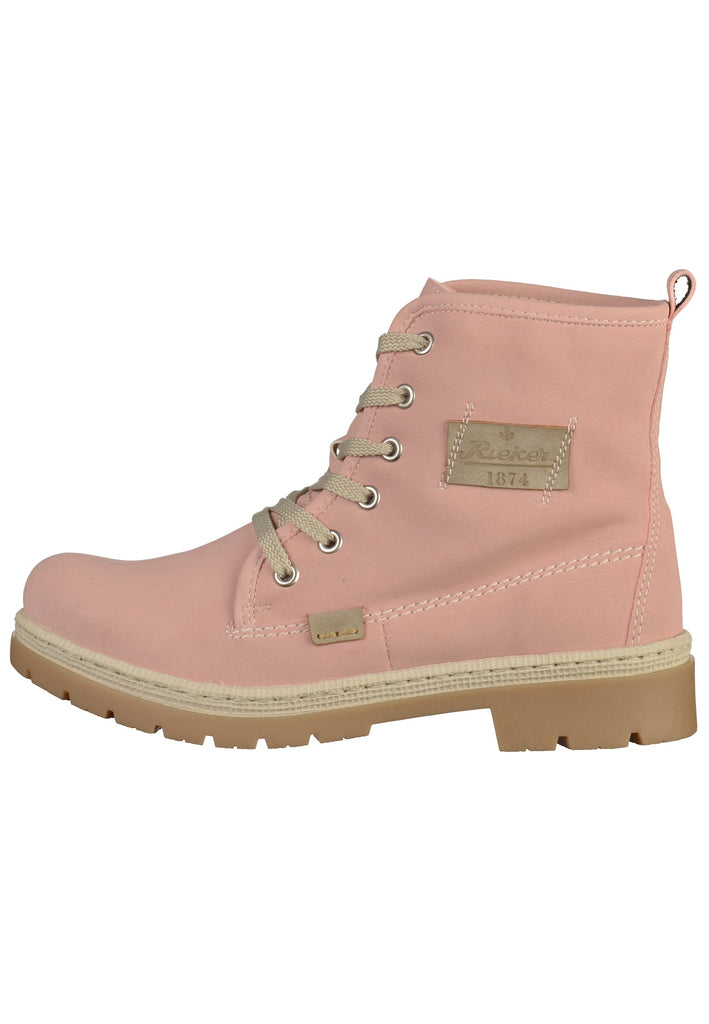 Rieker Stiefelette Lederimitat Rosa