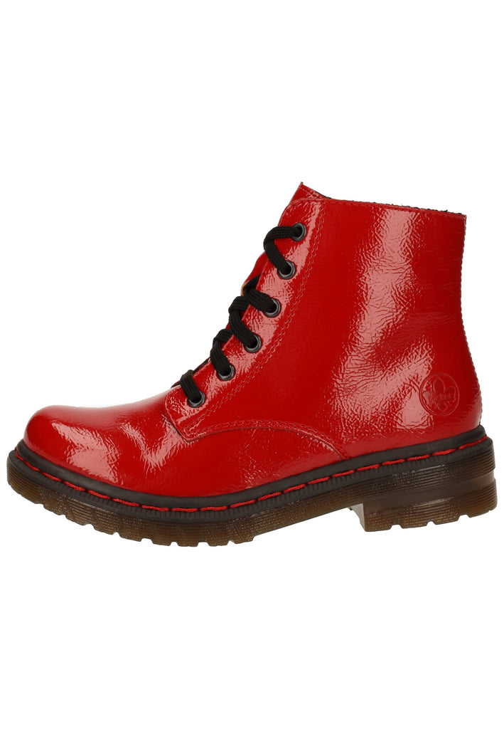 Rieker Stiefelette Lederimitat Rot Lack