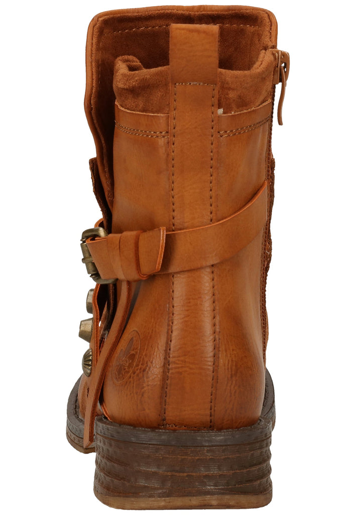 Rieker Stiefelette Lederimitat Rotbraun
