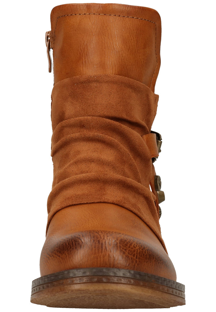 Rieker Stiefelette Lederimitat Rotbraun