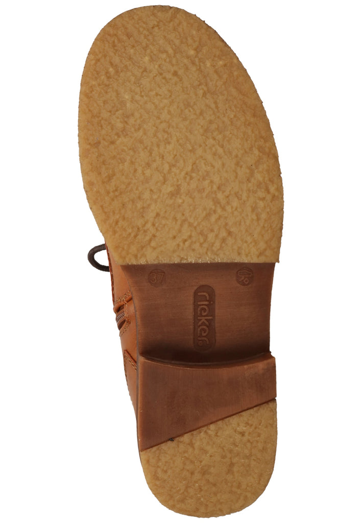Rieker Stiefelette Lederimitat Rotbraun