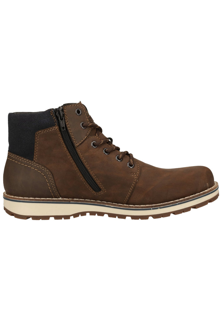 Rieker Stiefelette Lederimitat Schoko Warmfutter