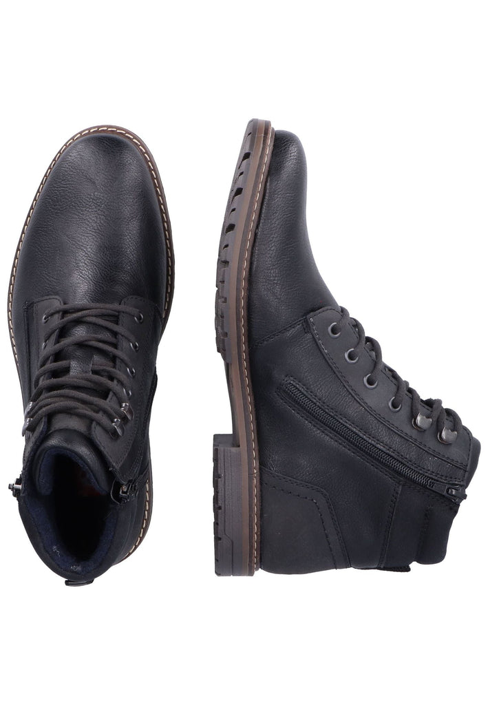 Rieker Stiefelette Lederimitat Schwarz