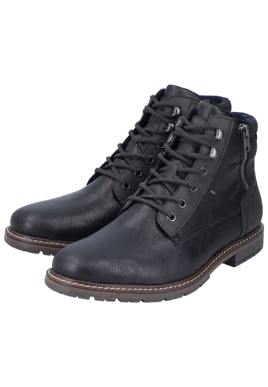 Rieker Stiefelette Lederimitat Schwarz