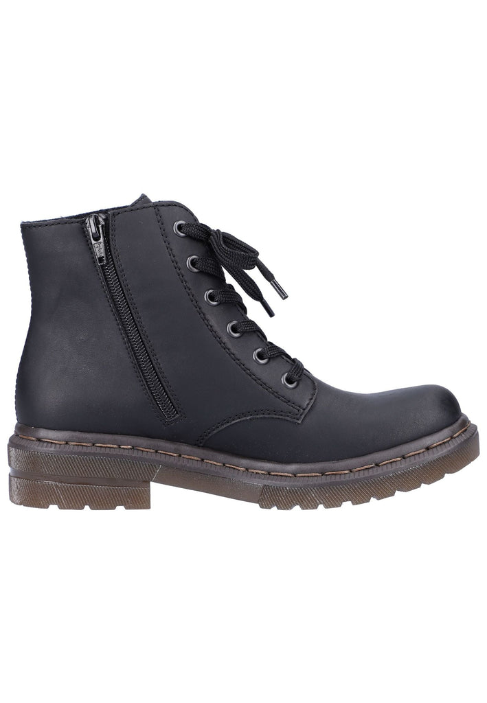 Rieker Stiefelette Lederimitat Schwarz
