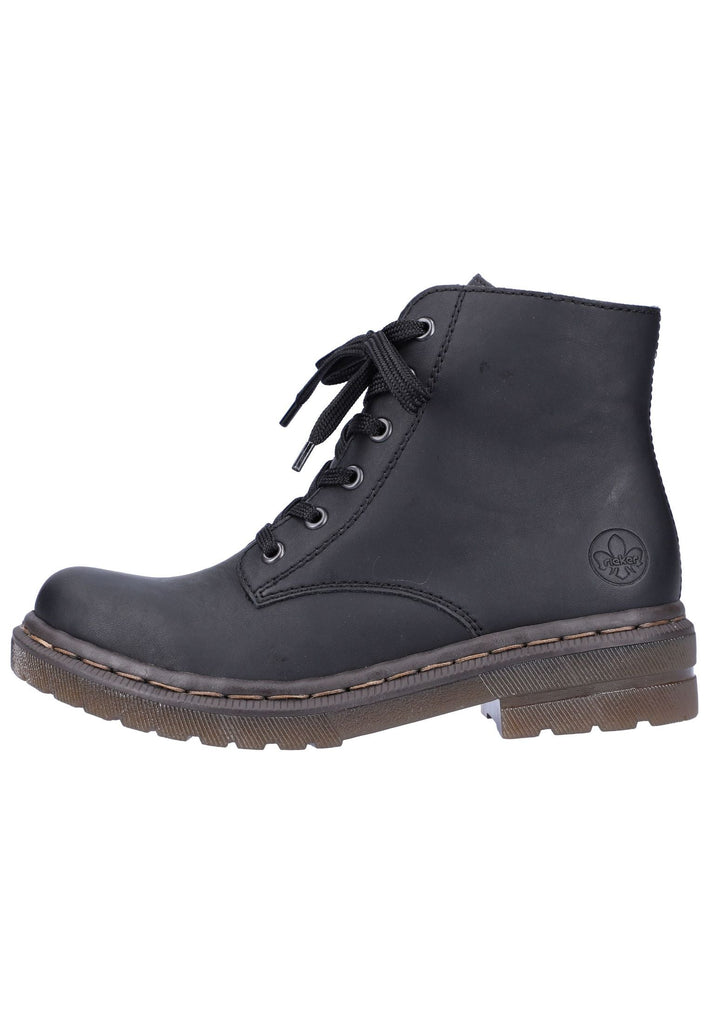 Rieker Stiefelette Lederimitat Schwarz