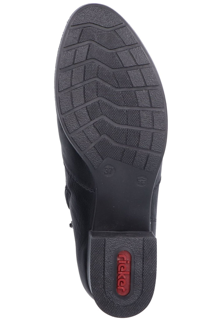Rieker Stiefelette Lederimitat Schwarz