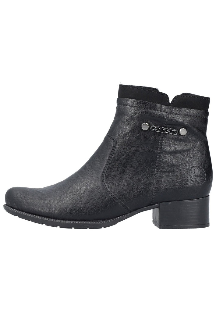 Rieker Stiefelette Lederimitat Schwarz