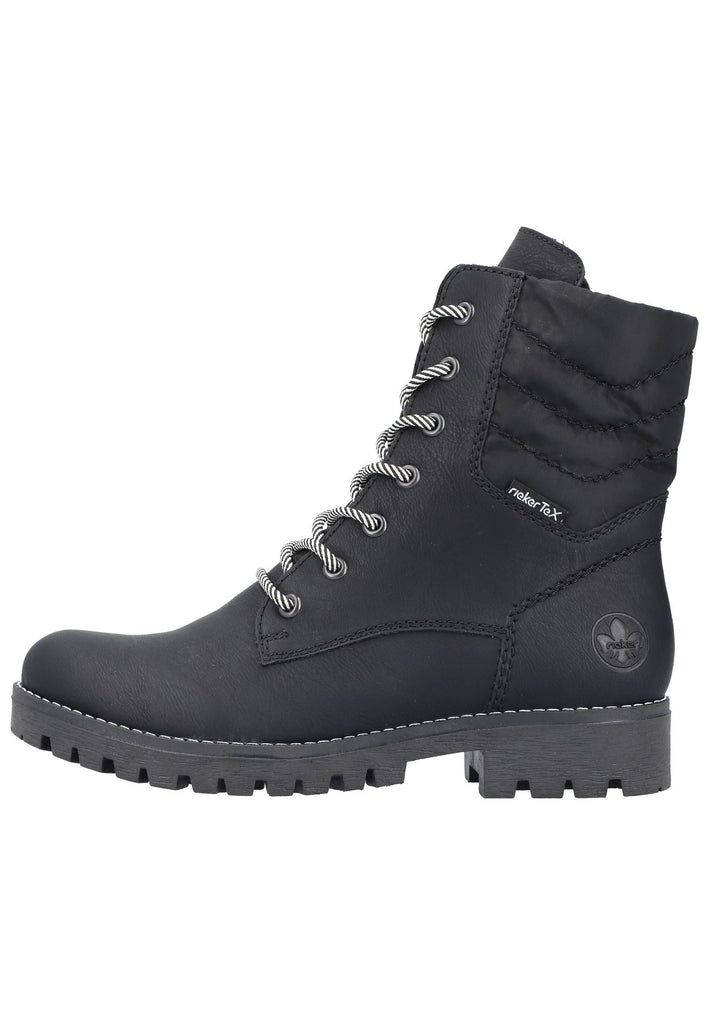 Rieker Stiefelette Lederimitat Schwarz