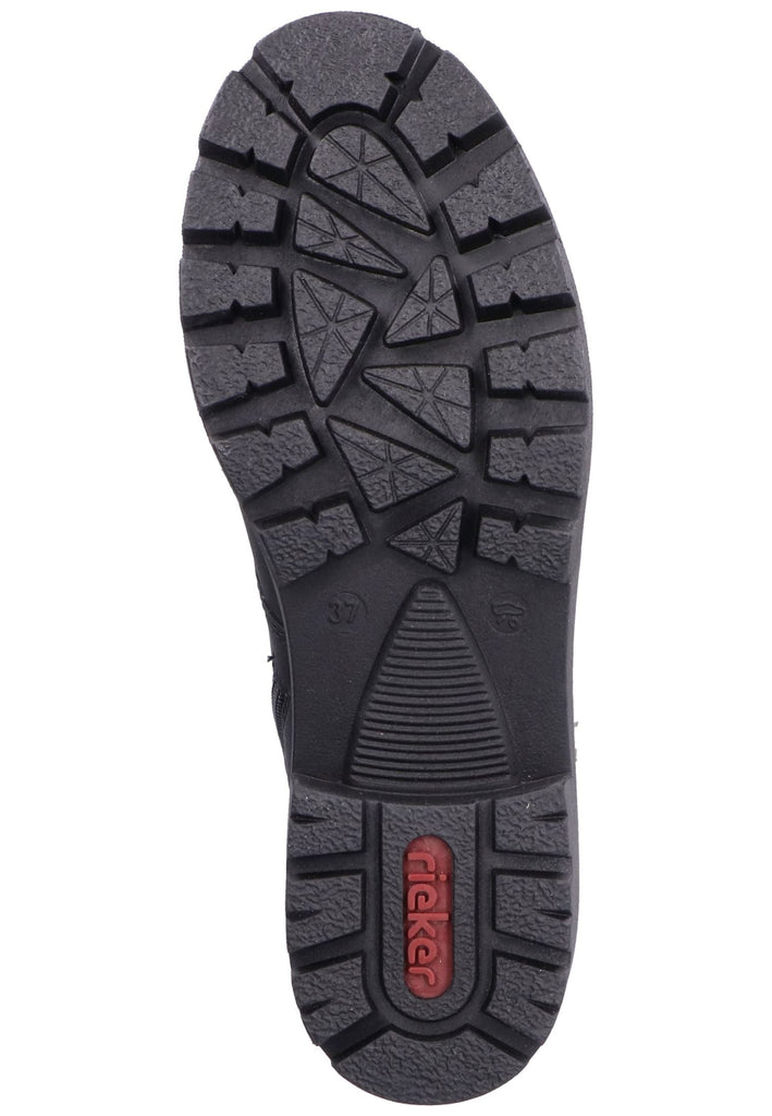 Rieker Stiefelette Lederimitat Schwarz