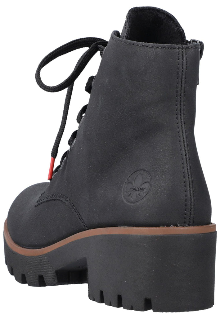 Rieker Stiefelette Lederimitat Schwarz