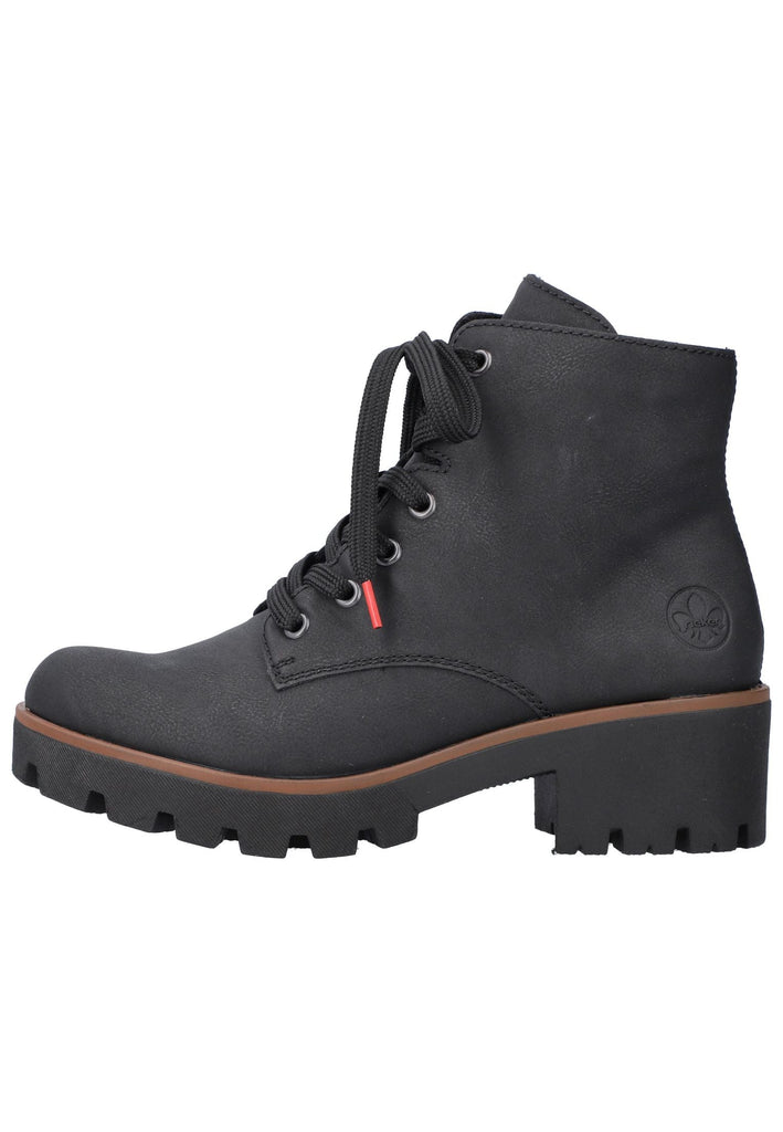 Rieker Stiefelette Lederimitat Schwarz