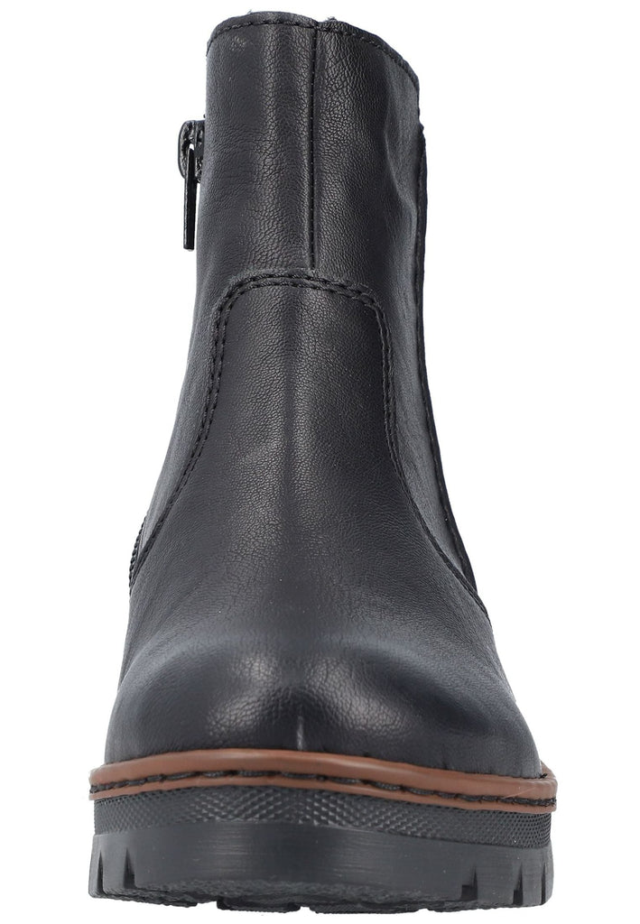 Rieker Stiefelette Lederimitat Schwarz