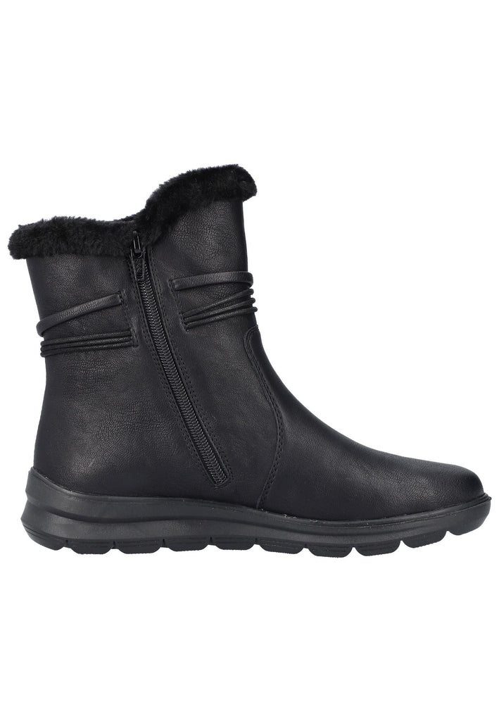 Rieker Stiefelette Lederimitat Schwarz