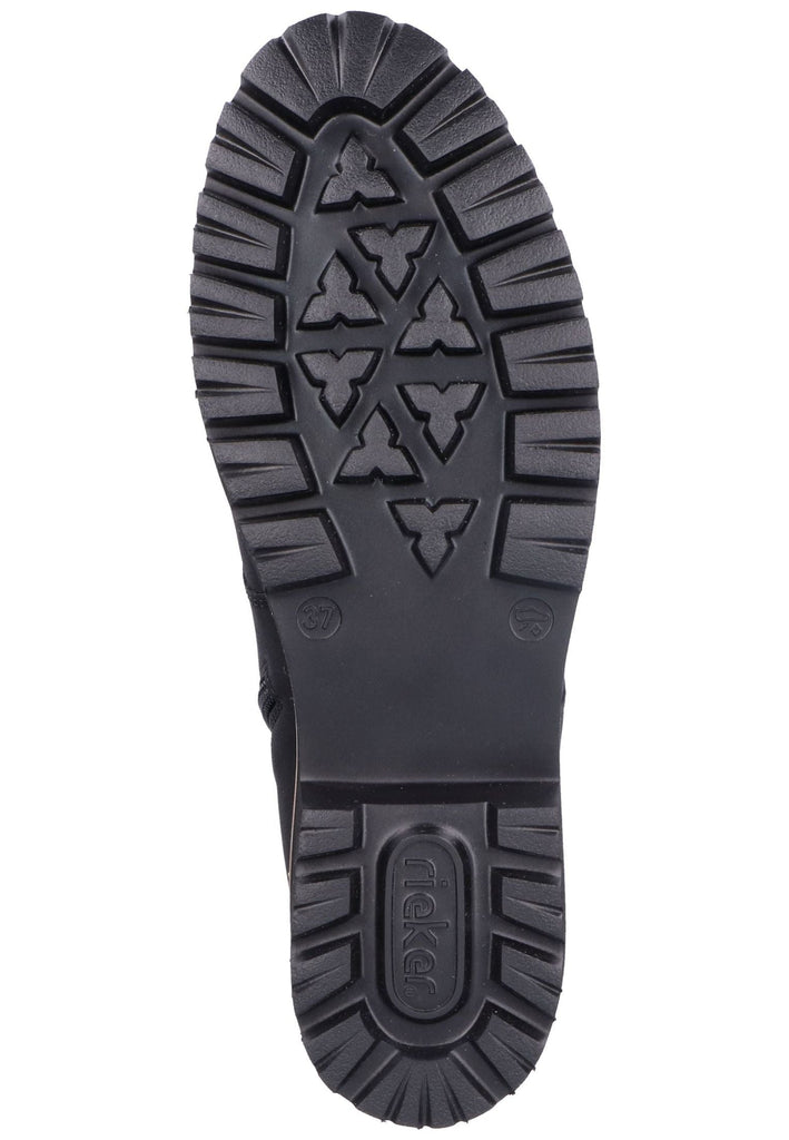 Rieker Stiefelette Lederimitat Schwarz