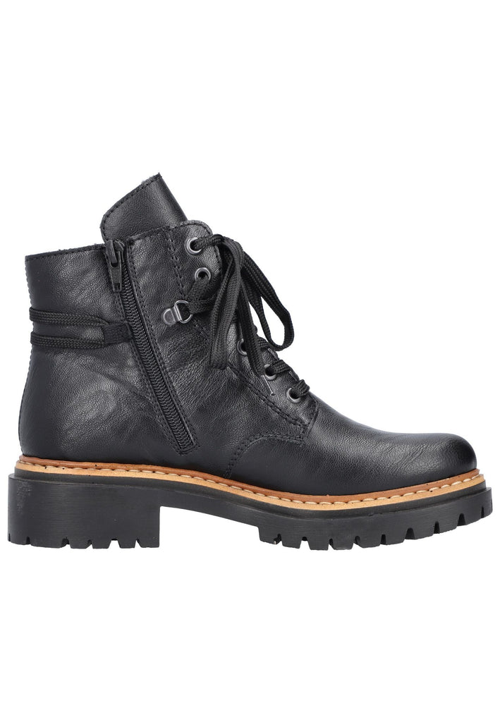 Rieker Stiefelette Lederimitat Schwarz