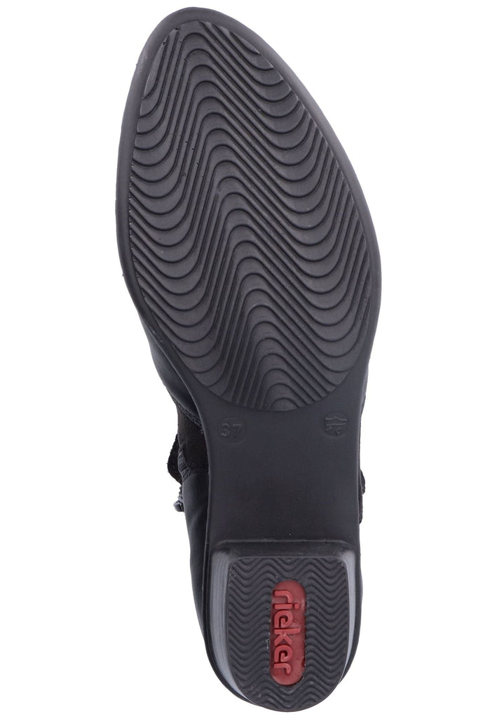 Rieker Stiefelette Lederimitat Schwarz