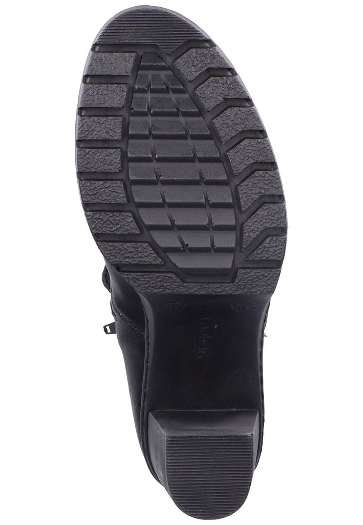 Rieker Stiefelette Lederimitat Schwarz