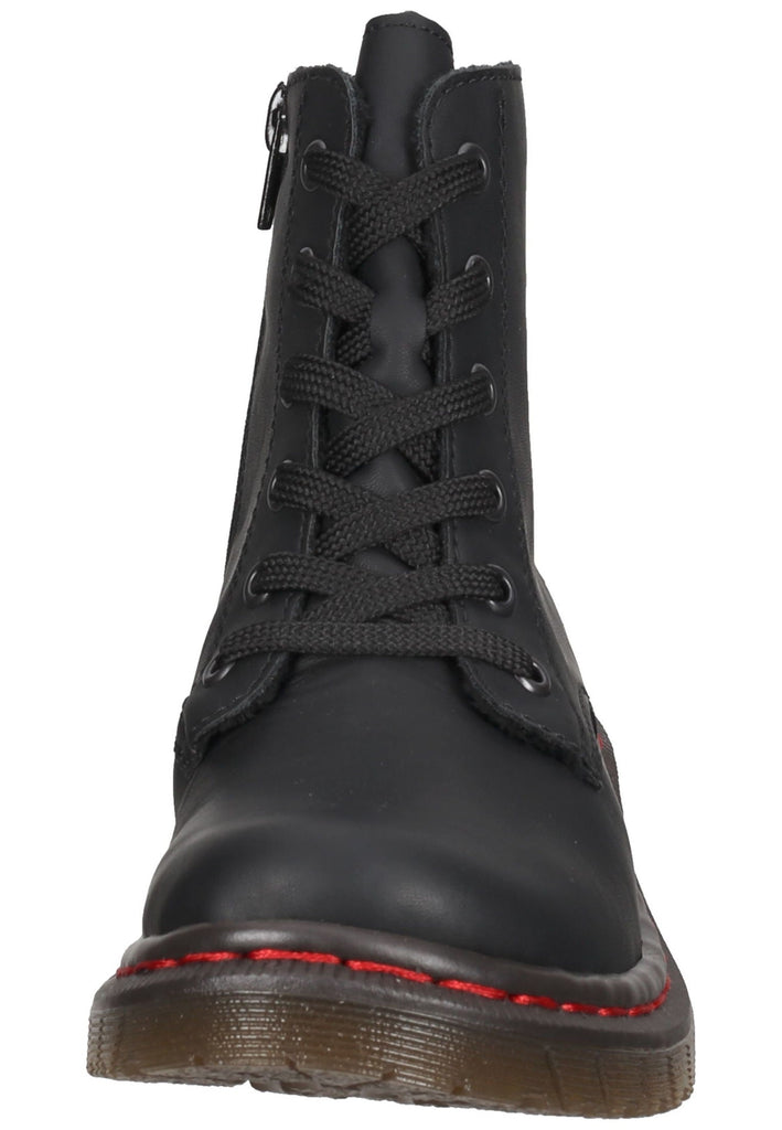 Rieker Stiefelette Lederimitat Schwarz
