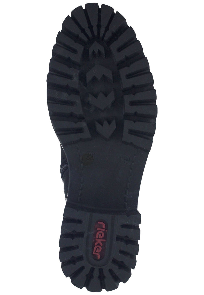 Rieker Stiefelette Lederimitat Schwarz