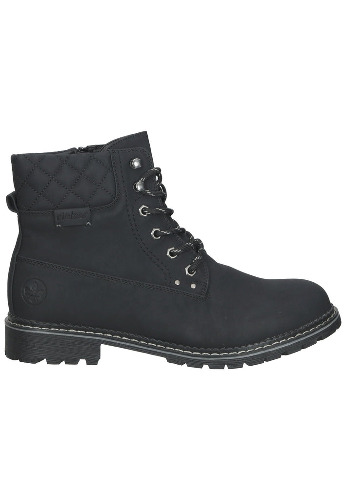 Rieker Stiefelette Lederimitat Schwarz