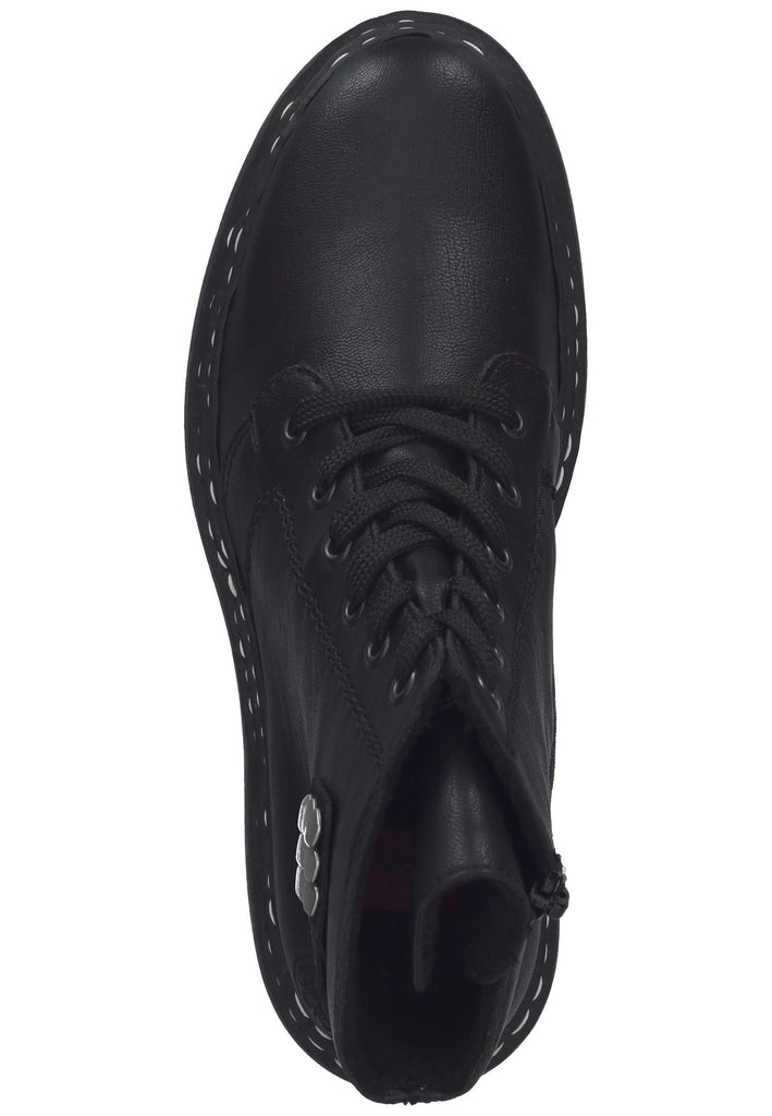 Rieker Stiefelette Lederimitat Schwarz