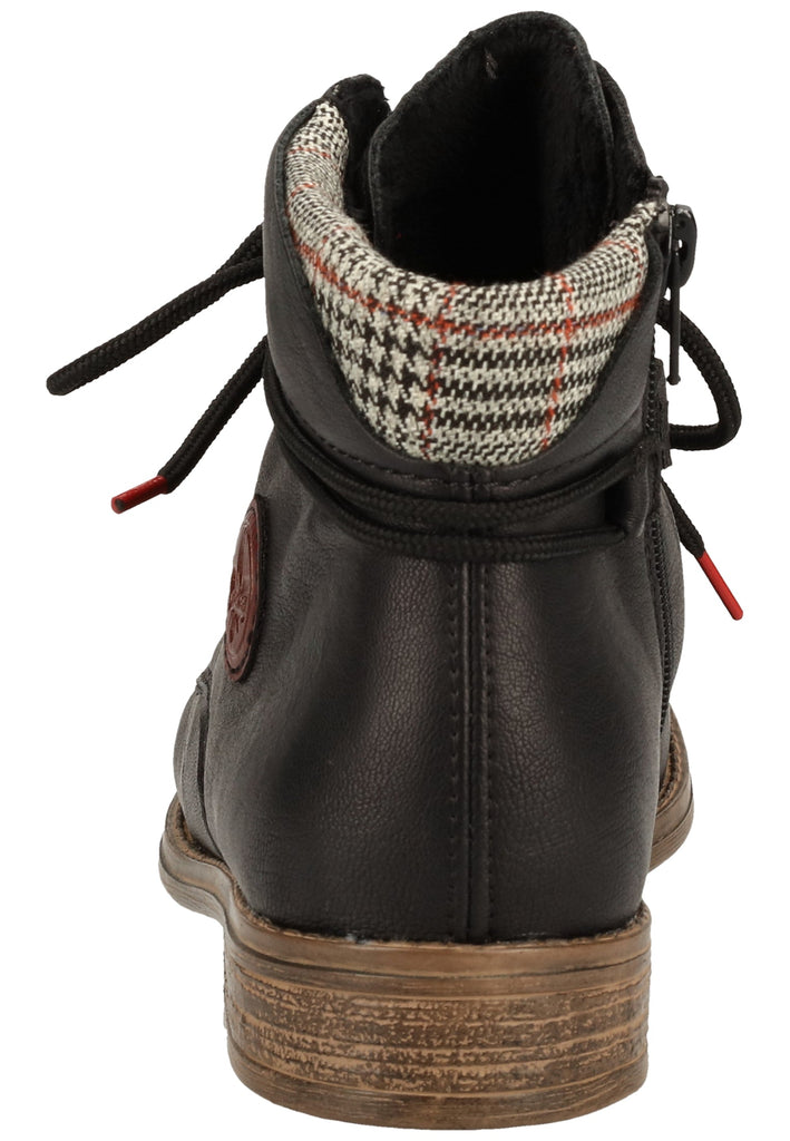 Rieker Stiefelette Lederimitat Schwarz