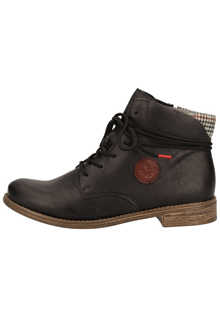 Rieker Stiefelette Lederimitat Schwarz