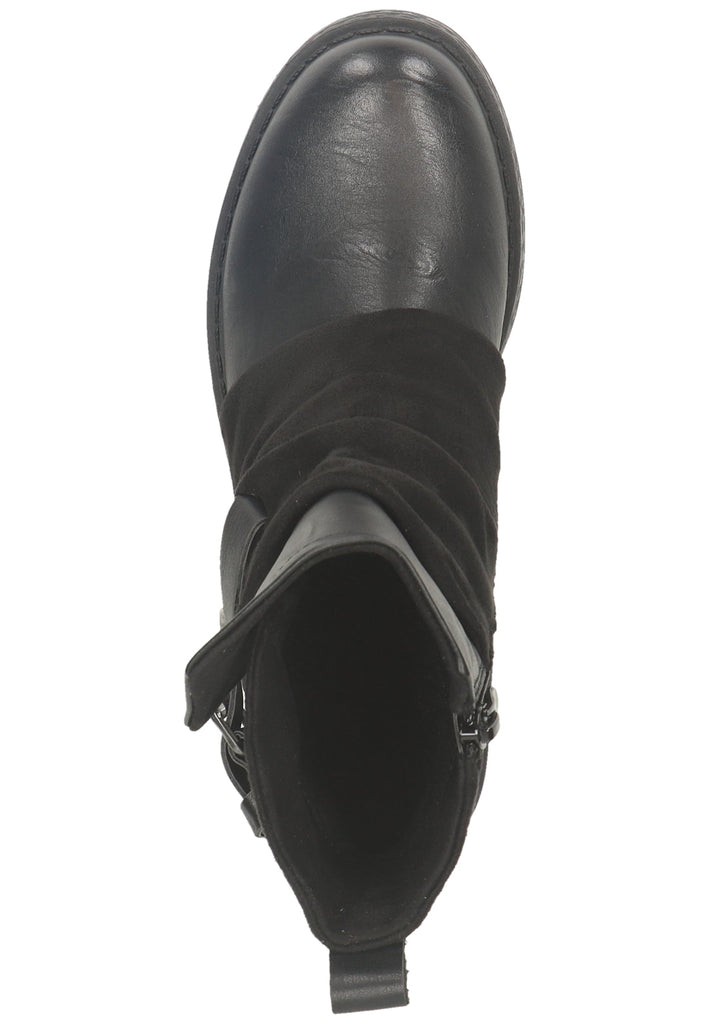 Rieker Stiefelette Lederimitat Schwarz