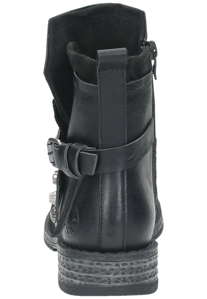 Rieker Stiefelette Lederimitat Schwarz