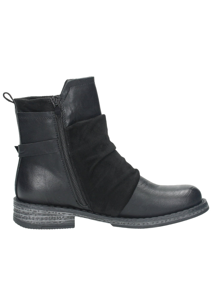 Rieker Stiefelette Lederimitat Schwarz