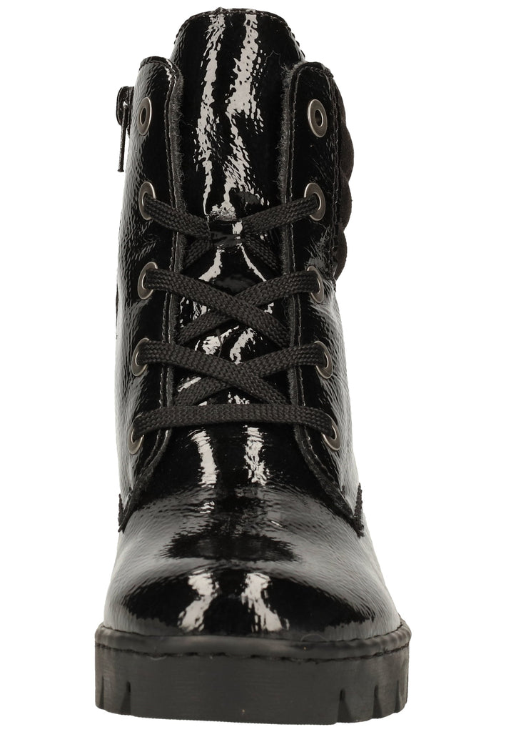 Rieker Stiefelette Lederimitat Schwarz